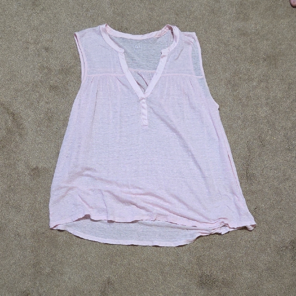 GAP Soft Pink Sleeveless Tank Top